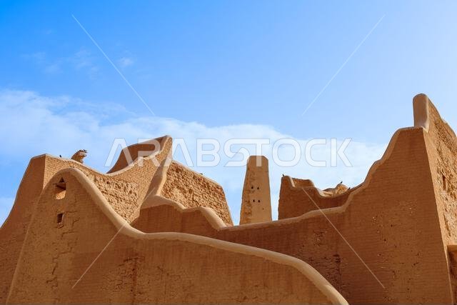 Riyadh Saudi Arabia Mar 11 2023: Al Diriyah old capital . Diriyah ruins - Saudi culture. National day