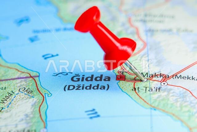 مكة المكرمة, المملكة العربية السعودية دبوس على الخريطة. مكة