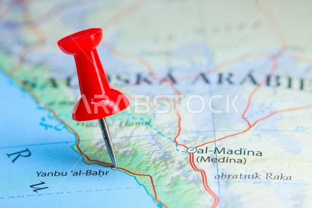 ينبع البحر، المملكة العربية السعودية (صورة على الخريطة).jpg