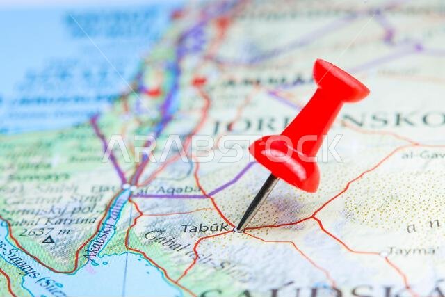 تبوك، المملكة العربية السعودية، علامة على خريطة أفريقيا