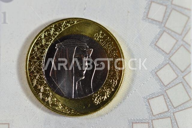 تتميز عملة الريال السعودي (SAR) بصورة الملك سلمان بن عبد العزيز آل سعود على وجهها، بالإضافة إلى شعارات نبالة متعددة داخل الزخارف الزهرية.