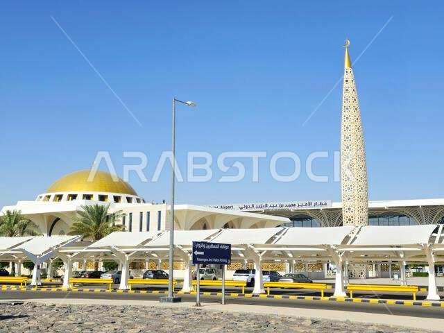 Medina, Saudi Arabia, June 29 2024: Prince Mohammad Bin AbdulAziz International Airport Or Medina airport, in Madinah, handles domestic and regional i