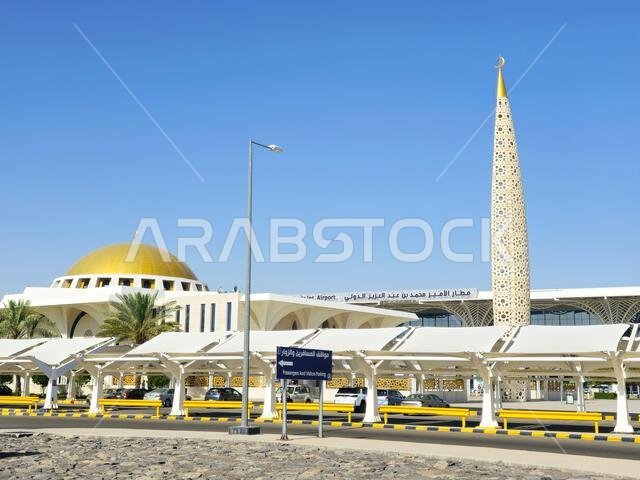 Medina, Saudi Arabia, June 29 2024: Prince Mohammad Bin AbdulAziz International Airport Or Medina airport, in Madinah, handles domestic and regional i