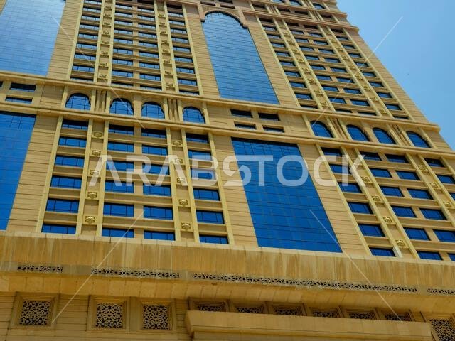 Mecca, Saudi Arabia, June 5 2024: Al Safwah Hotel Towers in Makkah al-Mukarramah, Makkah city, the capital of Mecca Province in the Hejaz region of we