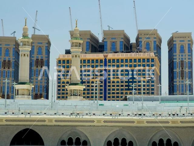 Mecca, Saudi Arabia, June 5 2024: Masjid al-Haram, the Sacred Mosque or the Great Mosque of Mecca, is considered to be the most significant mosque in