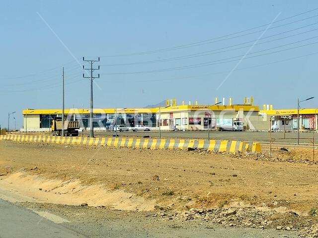 Makkah Madinah road, Saudi Arabia, June 25 2024: Petrolat fuel station, founded in 2014 to enter the Saudi market after studies of the fuel market and