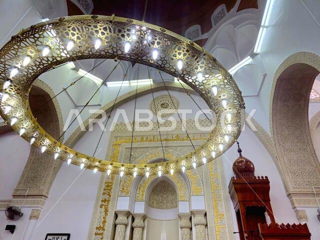 Medina, Saudi Arabia, June 27 2024: The Masjid Al Qiblatayn Mosque of the Two Qiblas, contained two mihrabs (niches indicating the qibla) in different