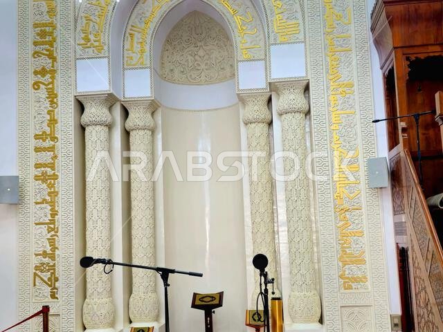 Medina, Saudi Arabia, June 27 2024: The Masjid Al Qiblatayn Mosque of the Two Qiblas, contained two mihrabs (niches indicating the qibla) in different