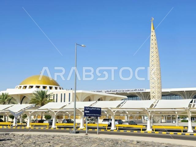 Medina, Saudi Arabia, June 29 2024: Prince Mohammad Bin AbdulAziz International Airport Or Medina airport, in Madinah, handles domestic and regional i