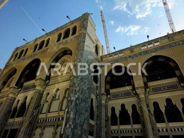 Mecca, Saudi Arabia, June 5 2024: Masjid al-Haram, the Sacred Mosque or the Great Mosque of Mecca, is considered to be the most significant mosque in Mecca, Saudi Arabia, June 5 2024: Masjid al-Haram, the Sacred Mosque or the Great Mosque of Mecca, is considered to be the most significant mosque in