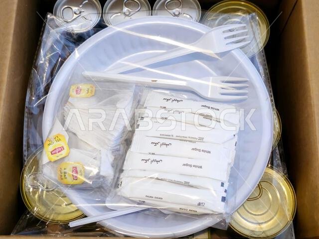 مكة المكرمة، المملكة العربية السعودية، 7 يونيو 2024: وجبات معلبة للحجاج المصريين، وجبات خلال موسم الحج في مدينة مكة المكرمة، وجبات سريعة متوفرة في مكة المكرمة، المملكة العربية السعودية، 7 يونيو 2024: وجبات معلبة للحجاج المصريين، وجبات خلال موسم الحج في مدينة مكة المكرمة، وجبات سريعة متوفرة في