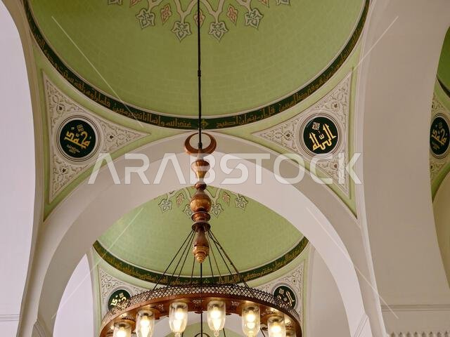 The Quba Mosque, thought to be the first mosque in the world, built on the first day of Muhammad peace be upon him emigration to Medina, where the 1st