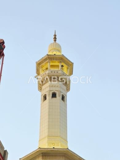 Mecca, Saudi Arabia, June 4 2024: Minarets of Al Masjid Al Haram mosque around the Kaaba in Hajj, pilgrimage, Umrah, with crane towers around it for m Mecca, Saudi Arabia, June 4 2024: Minarets of Al Masjid Al Haram mosque around the Kaaba in Hajj, pilgrimage, Umrah, with crane towers around it for m