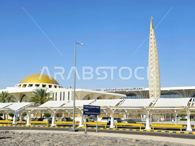 Medina, Saudi Arabia, June 29 2024: Prince Mohammad Bin AbdulAziz International Airport Or Medina airport, in Madinah, handles domestic and regional i