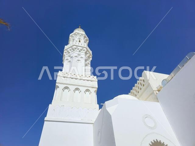 Medina, Saudi Arabia, June 27 2024: The Masjid Al Qiblatayn Mosque of the Two Qiblas, contained two mihrabs (niches indicating the qibla) in different