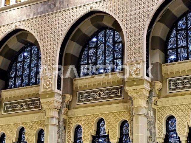 مكة المكرمة، المملكة العربية السعودية، 4 يونيو 2024: تفاصيل المسجد الحرام، أو المسجد الحرام بمكة المكرمة، يُعتبر من أهم المعالم الدينية في العالم. مكة المكرمة، المملكة العربية السعودية، 4 يونيو 2024: تفاصيل المسجد الحرام، أو المسجد الحرام بمكة المكرمة، يُعتبر من أهم المعالم الدينية في العالم.