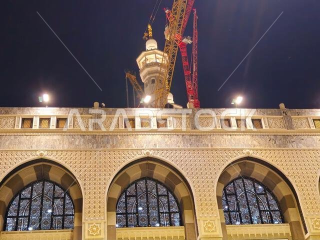 مكة المكرمة، المملكة العربية السعودية، 4 يونيو 2024: تفاصيل المسجد الحرام، أو المسجد الحرام بمكة المكرمة، يُعتبر من أهم المعالم الدينية في العالم. مكة المكرمة، المملكة العربية السعودية، 4 يونيو 2024: تفاصيل المسجد الحرام، أو المسجد الحرام بمكة المكرمة، يُعتبر من أهم المعالم الدينية في العالم.