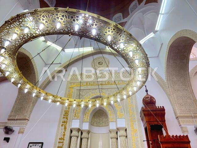 Medina, Saudi Arabia, June 27 2024: The Masjid Al Qiblatayn Mosque of the Two Qiblas, contained two mihrabs (niches indicating the qibla) in different