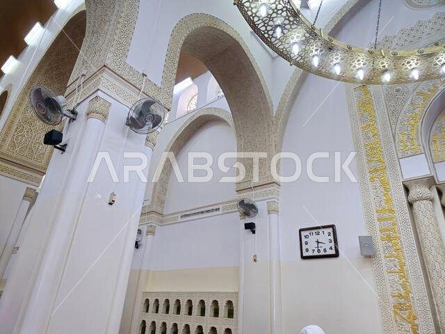 Medina, Saudi Arabia, June 27 2024: The Masjid Al Qiblatayn Mosque of the Two Qiblas, contained two mihrabs (niches indicating the qibla) in different