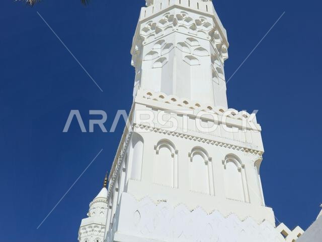 Medina, Saudi Arabia, June 27 2024: The Masjid Al Qiblatayn Mosque of the Two Qiblas, contained two mihrabs (niches indicating the qibla) in different