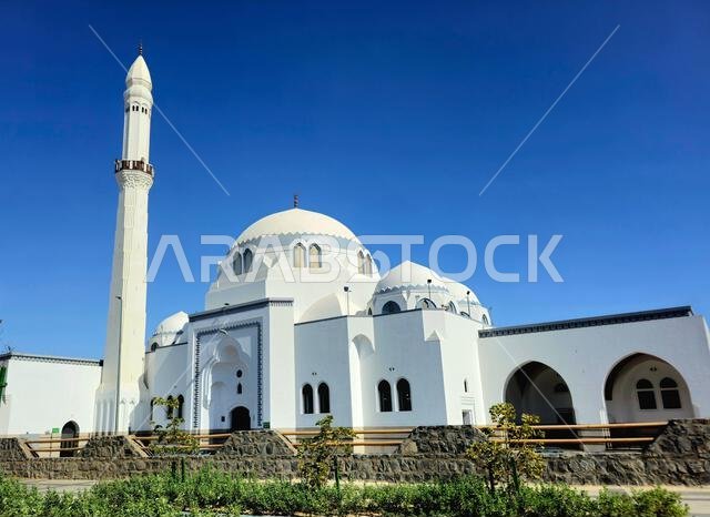 المدينة المنورة، المملكة العربية السعودية، 27 يونيو 2024: مسجد الجمعة، مسجد الوادي أو بني سالم، حيث صلى النبي محمد صلى الله عليه وسلم المدينة المنورة، المملكة العربية السعودية، 27 يونيو 2024: مسجد الجمعة، مسجد الوادي أو بني سالم، حيث صلى النبي محمد صلى الله عليه وسلم