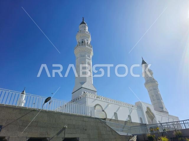 The Quba Mosque, thought to be the first mosque in the world, built on the first day of Muhammad peace be upon him emigration to Medina, where the 1st The Quba Mosque, thought to be the first mosque in the world, built on the first day of Muhammad peace be upon him emigration to Medina, where the 1st
