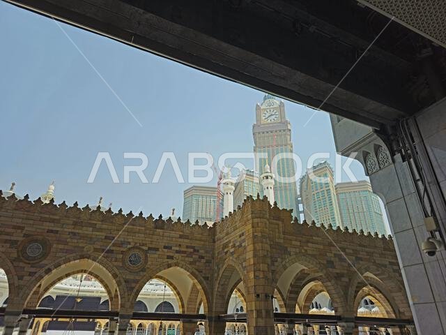 Mecca, Saudi Arabia, June 4 2024: Masjid al-Haram, the Sacred Mosque or the Great Mosque of Mecca, is considered to be the most significant mosque in Mecca, Saudi Arabia, June 4 2024: Masjid al-Haram, the Sacred Mosque or the Great Mosque of Mecca, is considered to be the most significant mosque in