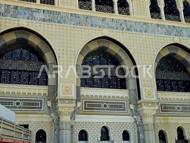 Details of Al Masjid al-Haram, the Sacred Mosque or the Great Mosque of Mecca, is considered to be the most significant mosque in Islam, encloses the