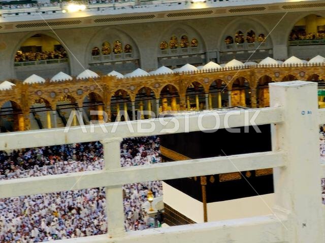 مكة المكرمة، المملكة العربية السعودية، 5 يونيو 2024: يُعتبر المسجد الحرام، أو المسجد الأعظم في مكة المكرمة، أهم مسجد في العالم.