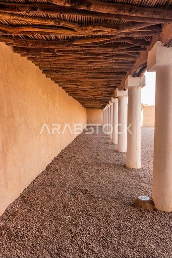 Colonnade of Qishlah Palace in Ha'il, Saudi Arabia