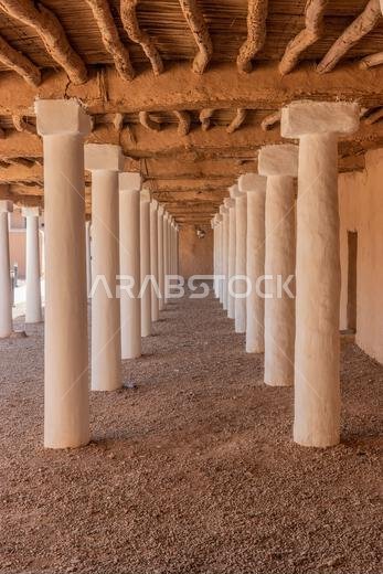 Colonnade of Qishlah Palace in Ha'il, Saudi Arabia