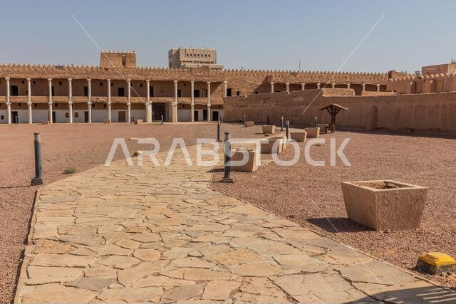 Courtyard of Qishlah Palace in Ha'il, Saudi Arabia