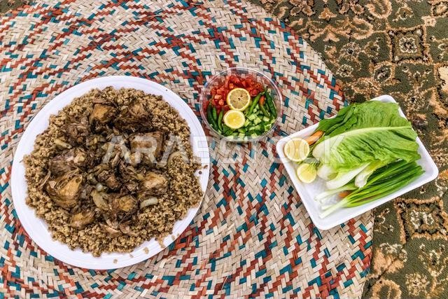 Chicken kabsa, meal in Saudi Arabia