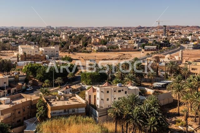 Aerial view of Sakaka, Saudi Arabia