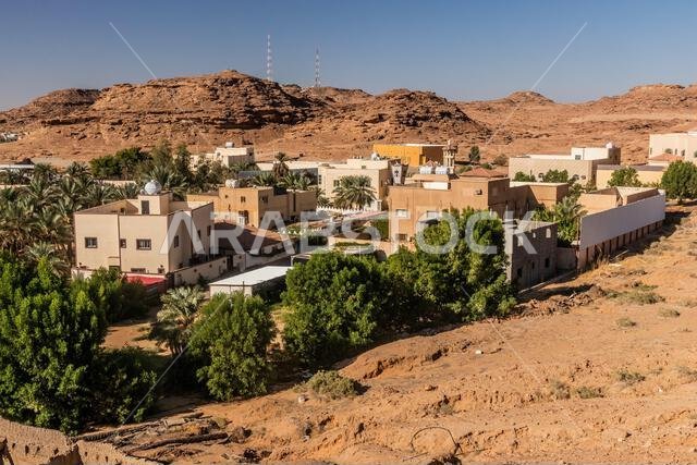 Aerial view of Sakaka, Saudi Arabia