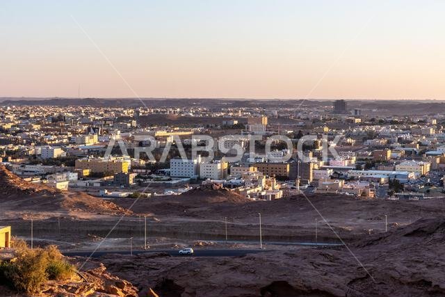 Aerial view of Sakaka, Saudi Arabia