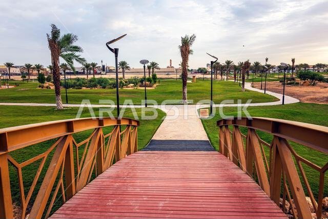 Beautiful Modon Lake Morning view-Dammam Saudi Arabia.