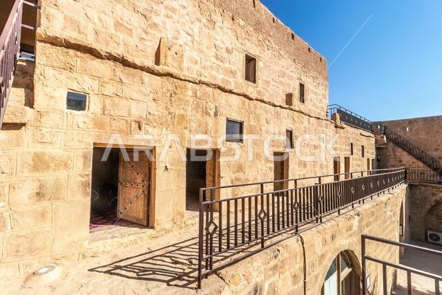 منظر لقلعة تبوك بالمملكة العربية السعودية
