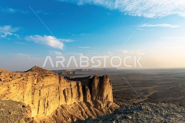 Edge of the World, a natural landmark and popular tourist destination near Riyadh -Saudi Arabia.