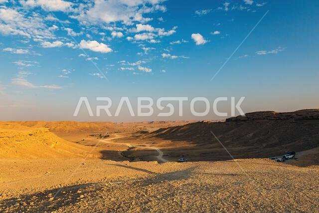 Edge of the World, a natural landmark and popular tourist destination near Riyadh -Saudi Arabia.