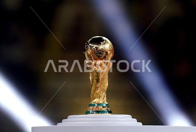 صورة أرشيفية بتاريخ 18 ديسمبر 2022 تُظهر لقطة عامة لكأس العالم لكرة القدم. أعلن الاتحاد الدولي لكرة القدم (فيفا) أن المملكة العربية السعودية ستستضيف بطولة كأس العالم 2034، بينما أكدت إسبانيا والبرتغال والمغرب استضافةً مشتركةً رئيسيةً لبطولة 2030. تاريخ الإصدار: الأربعاء 11 ديسمبر 2024.