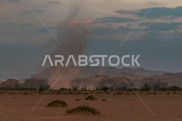 Tabuk landscape during sunset time