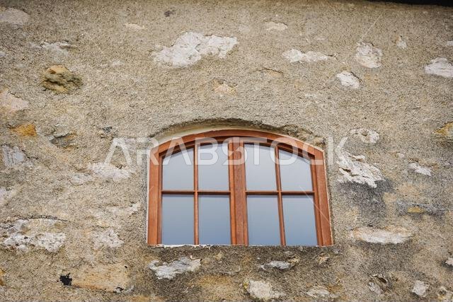 beautiful old wooden window - close up