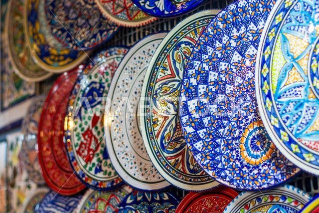 ألوان زاهية جميلة في أسواق الشرق الأوسط