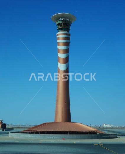 Control tower, King Abdulaziz International Airport, Jeddah, Saudi Arabia