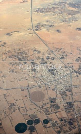 صورة جوية لمدينة غتاي في المملكة العربية السعودية.