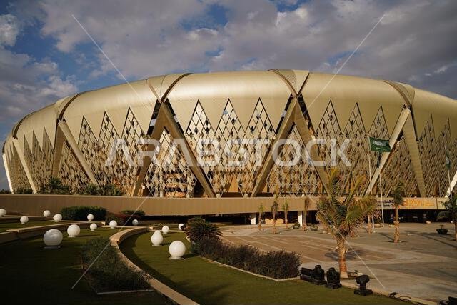A general view from outside of the King Abdullah Sports City stadium ahead of the Spanish Super Cup final match El Clasico between FC Barcelona and Real Madrid. A general view from outside of the King Abdullah Sports City stadium ahead of the Spanish Super Cup final match El Clasico between FC Barcelona and Real Madrid.