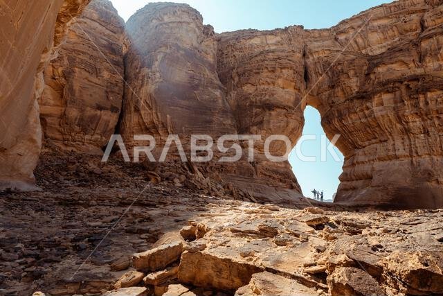 Majestic Rock Arch in AlUla, Saudi Arabia Hidden Desert Wonder