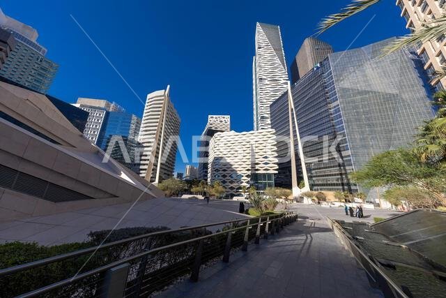 Riyadh, Saudi Arabia - May 20, 2024: King Abdullah Financial District Riyadh. know as KAFD