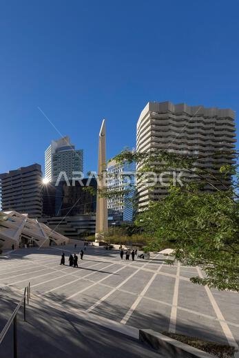Riyadh, Saudi Arabia - May 20, 2024: King Abdullah Financial District Riyadh. know as KAFD